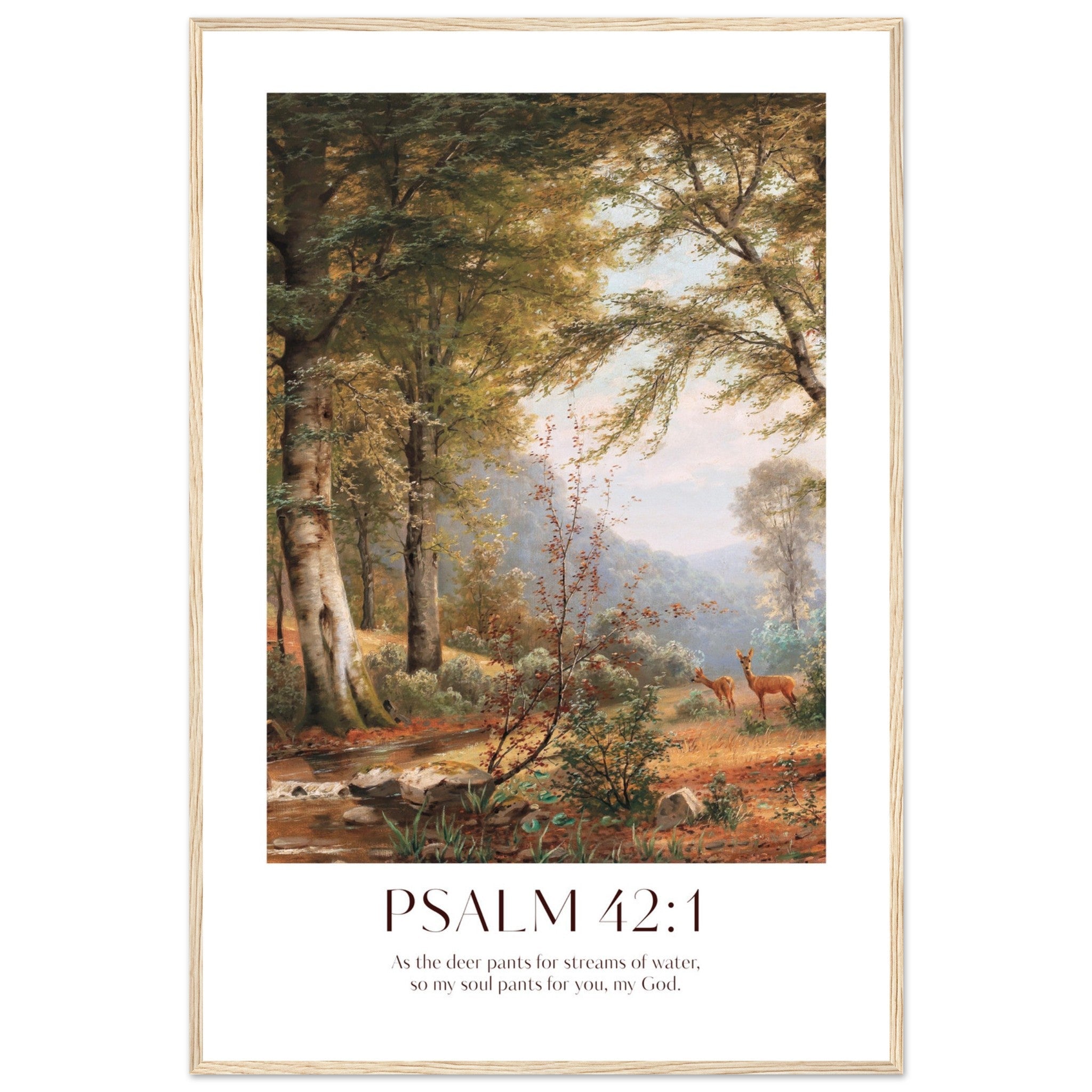 Psalm 42:1 Print - The Christian Art Company