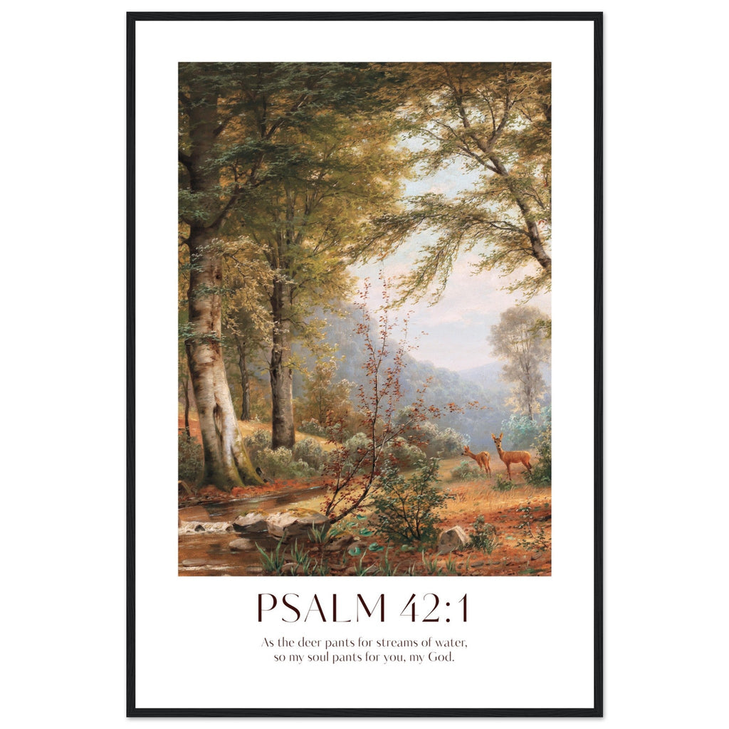 Psalm 42:1 Print - The Christian Art Company