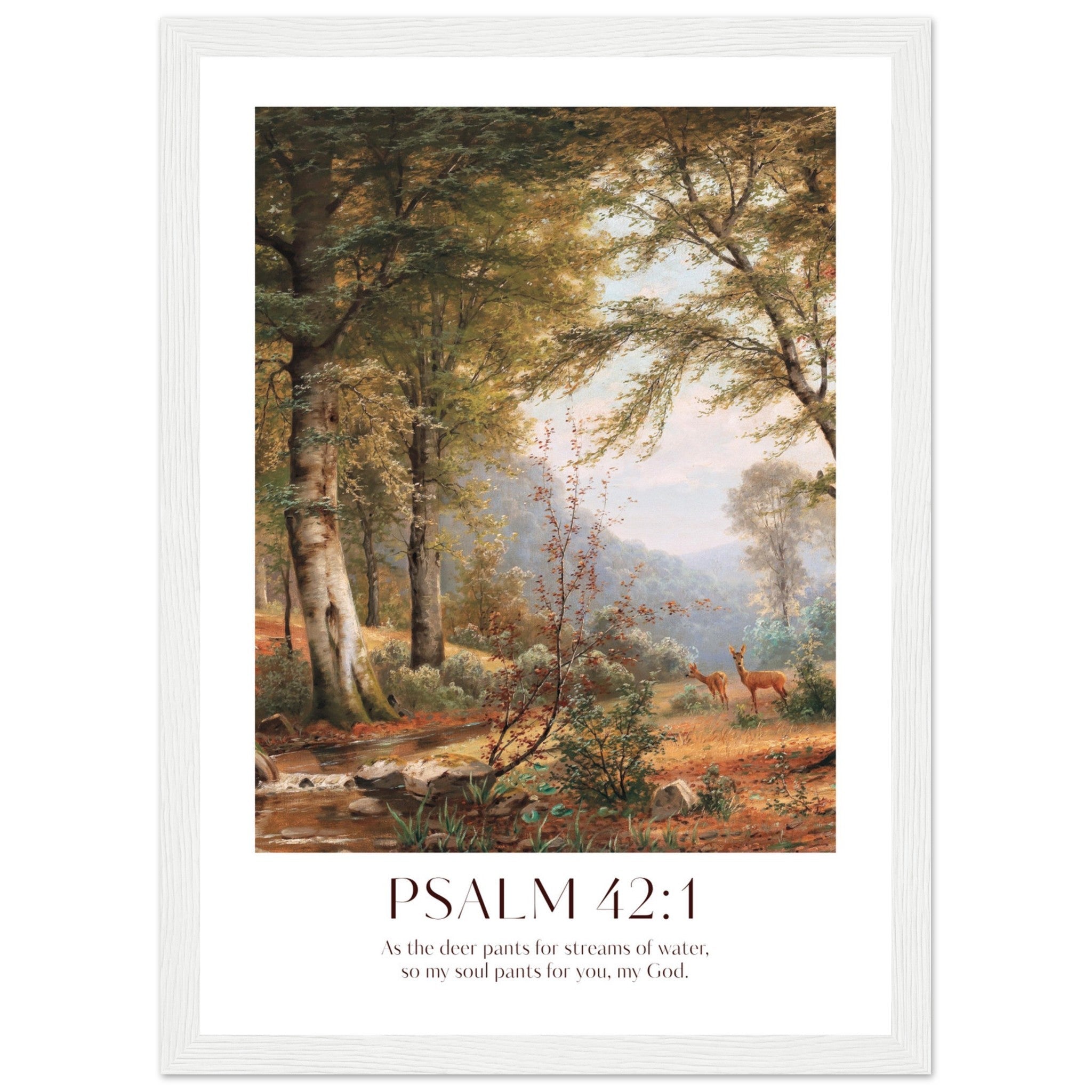 Psalm 42:1 Print - The Christian Art Company