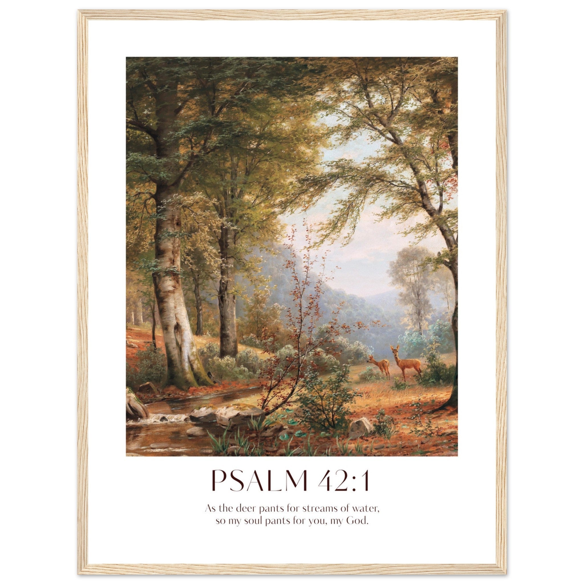 Psalm 42:1 Print - The Christian Art Company