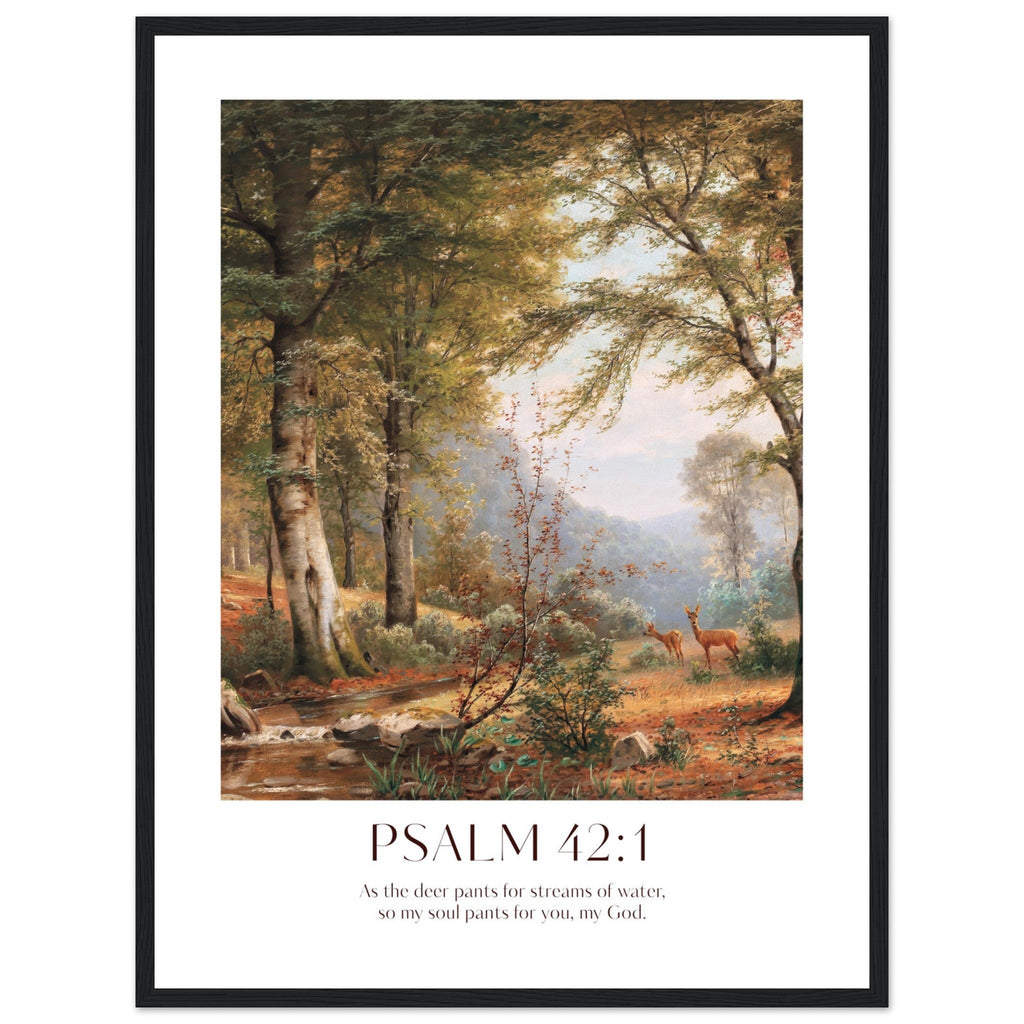 Psalm 42:1 Print - The Christian Art Company