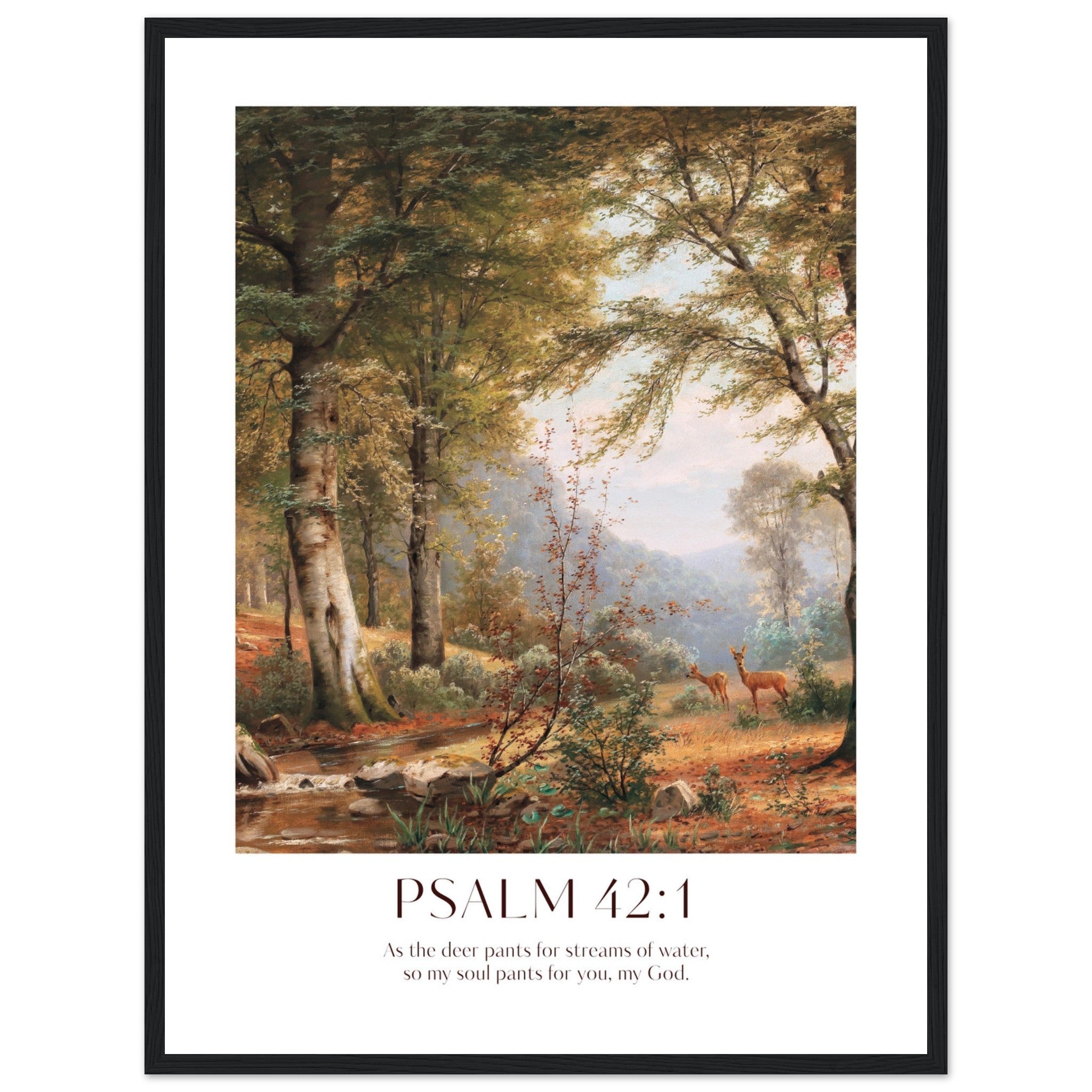 Psalm 42:1 Print - The Christian Art Company