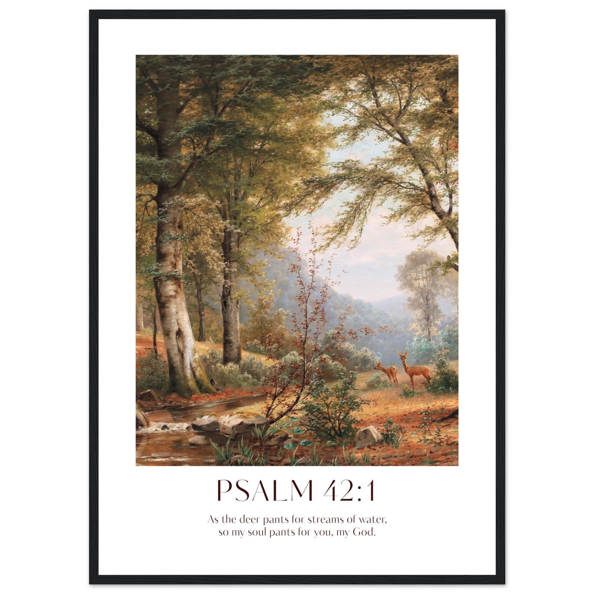 Psalm 42:1 Print - The Christian Art Company
