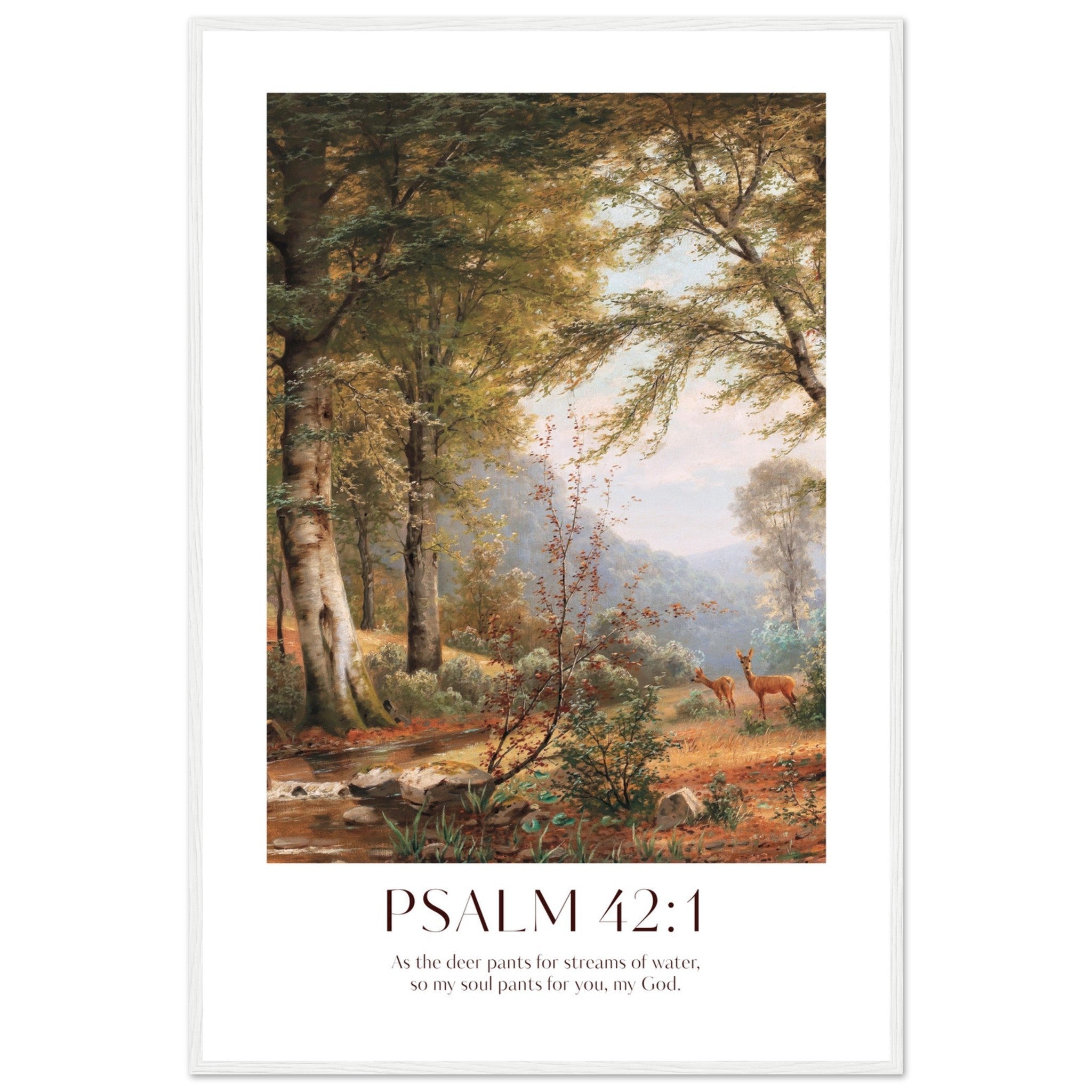 Psalm 42:1 Print - The Christian Art Company