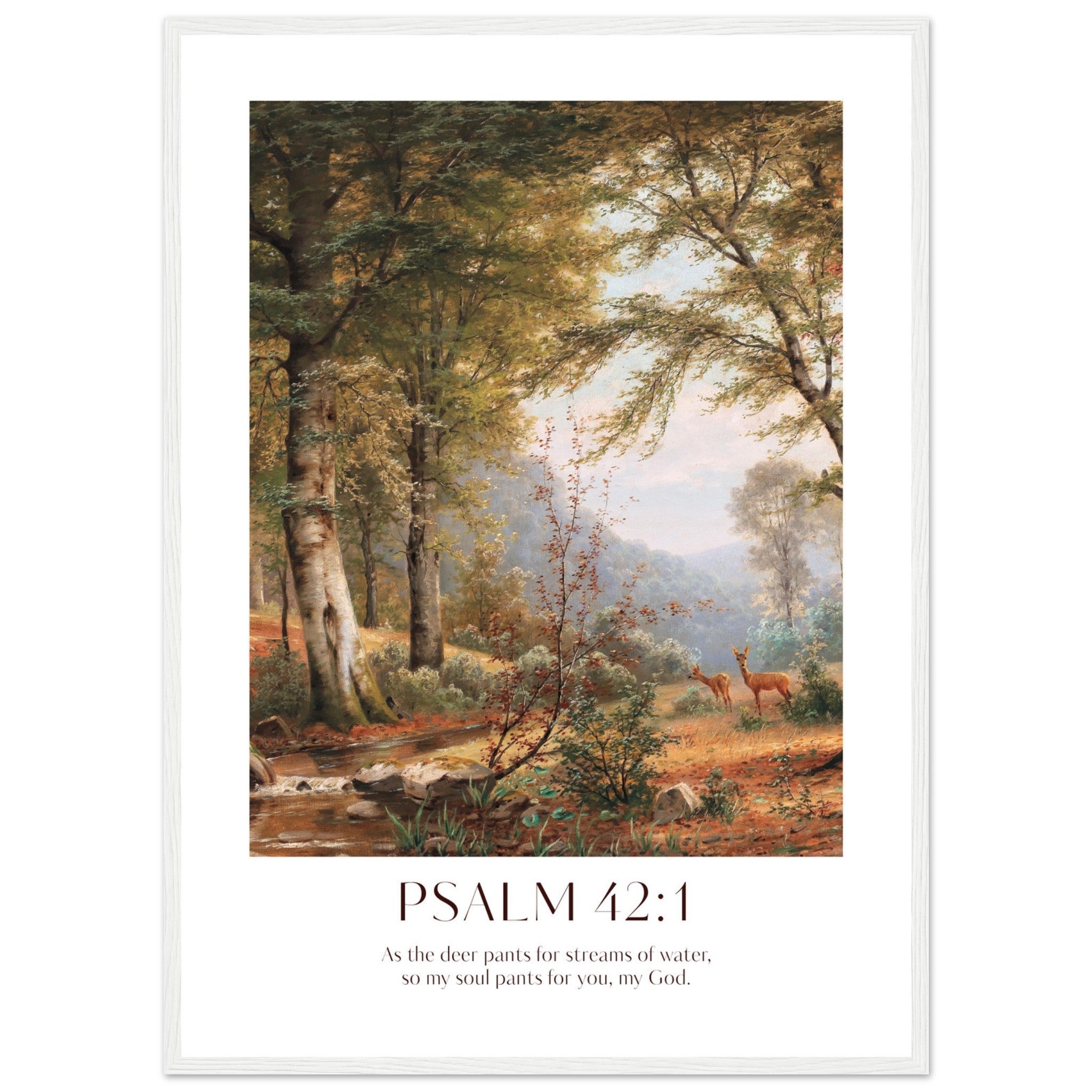Psalm 42:1 Print - The Christian Art Company