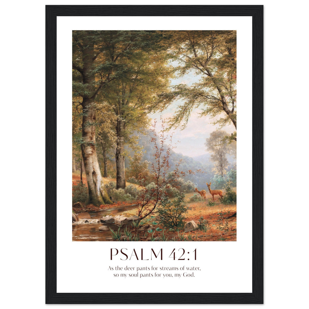 Psalm 42:1 Print - The Christian Art Company