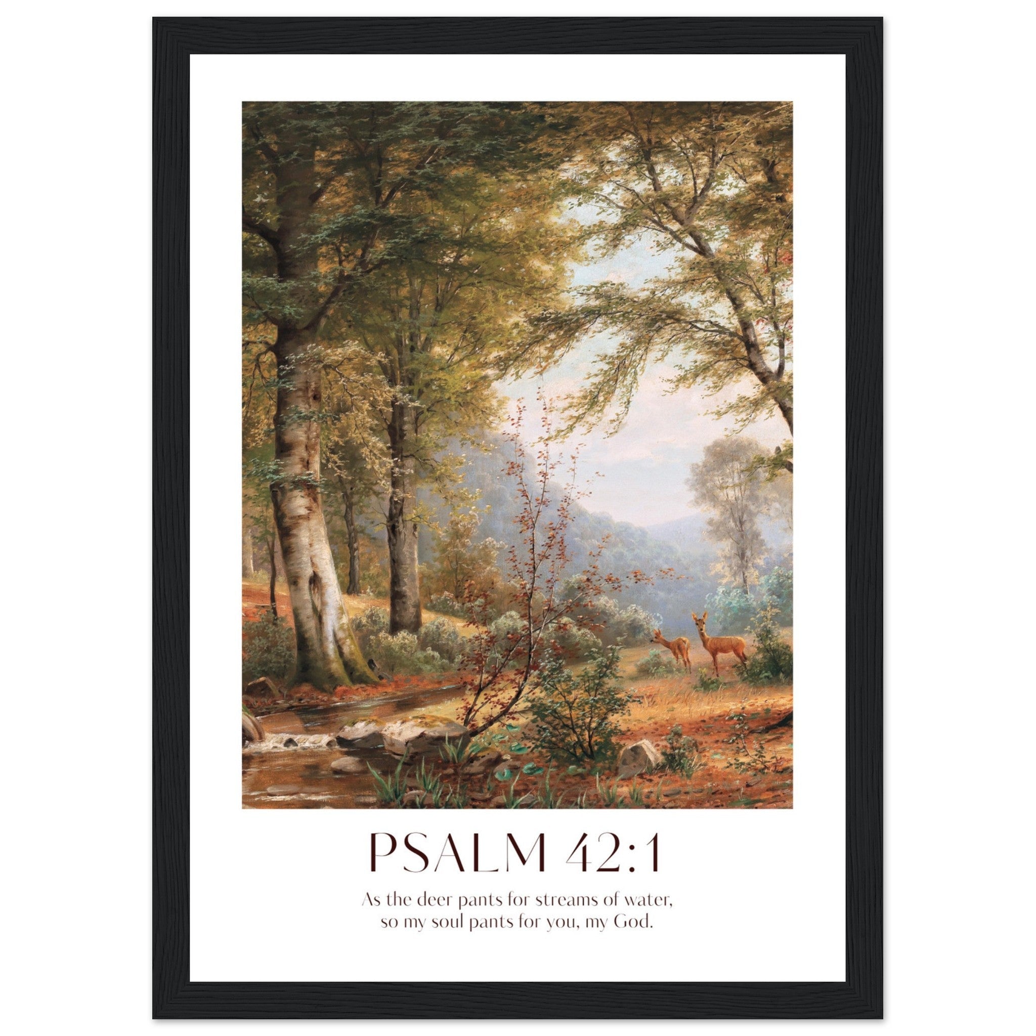 Psalm 42:1 Print - The Christian Art Company