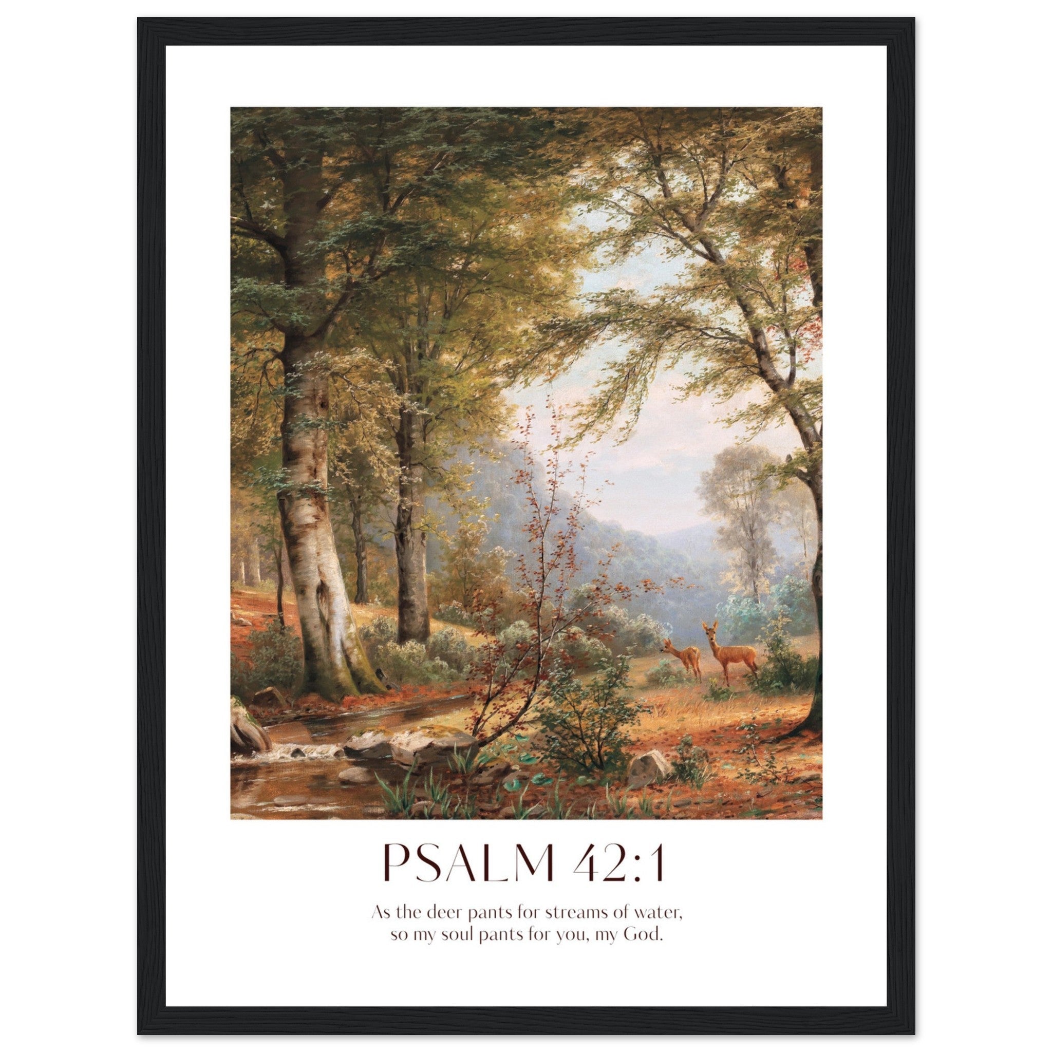 Psalm 42:1 Print - The Christian Art Company