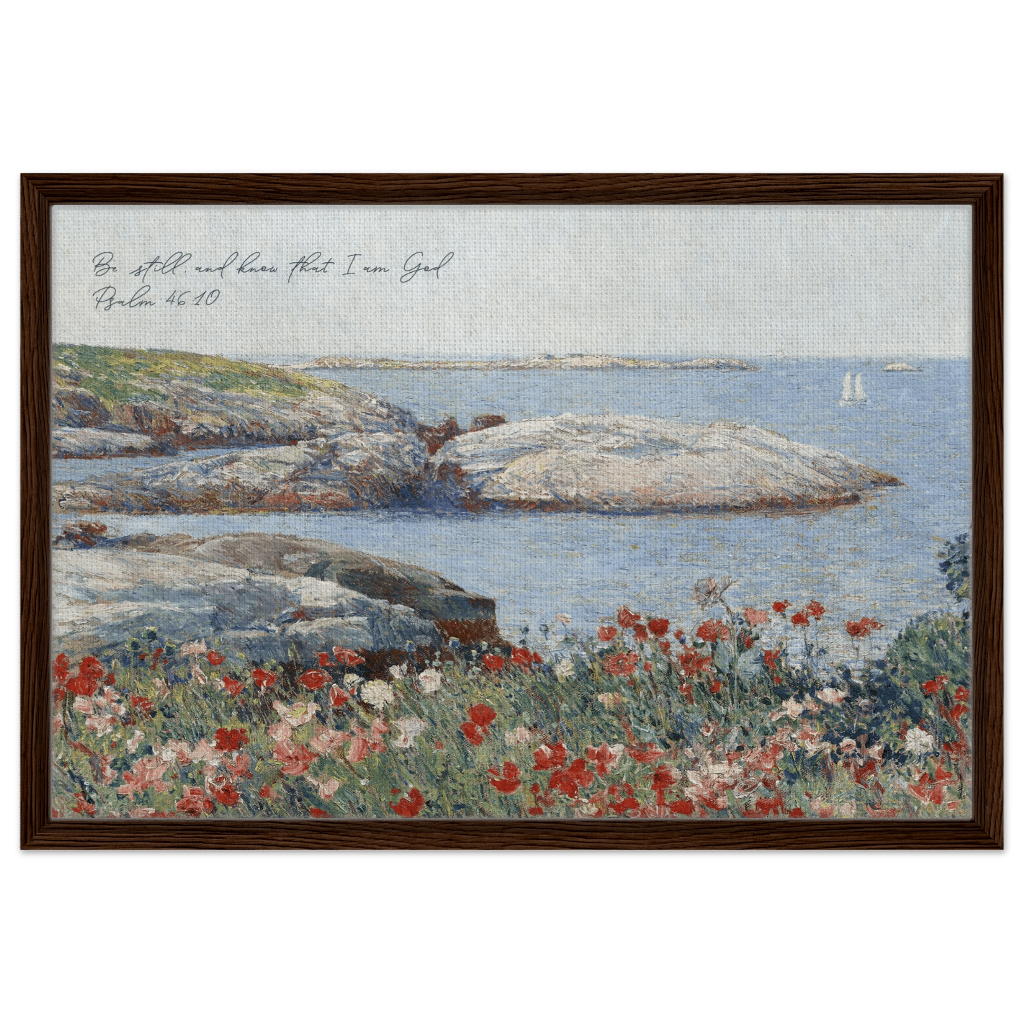 Psalm 46:10 | Framed Canvas - The Christian Art Company