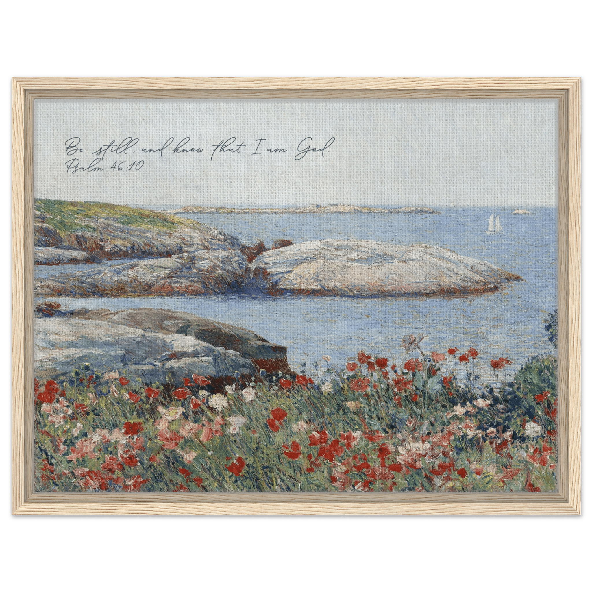 Psalm 46:10 | Framed Canvas - The Christian Art Company
