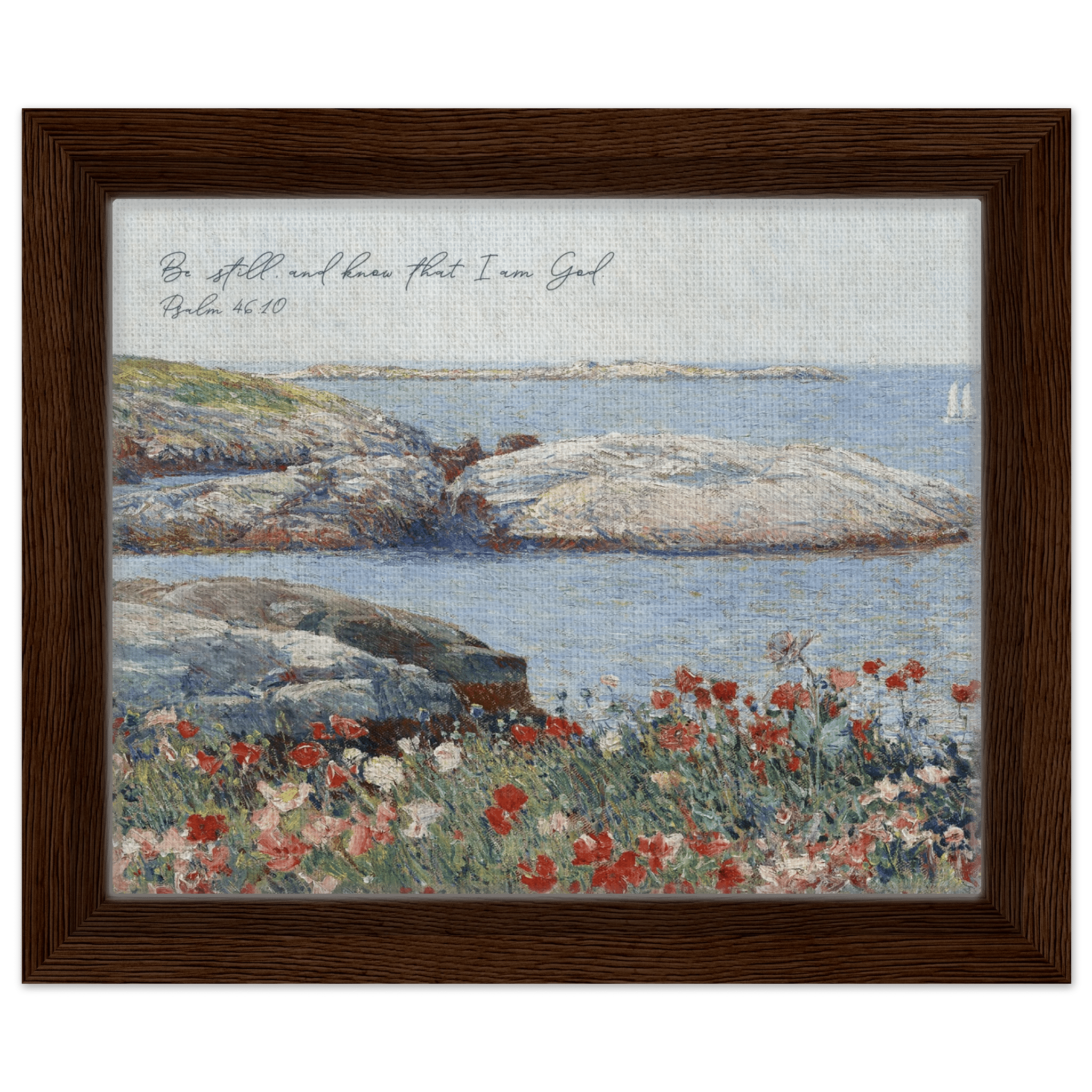 Psalm 46:10 | Framed Canvas - The Christian Art Company