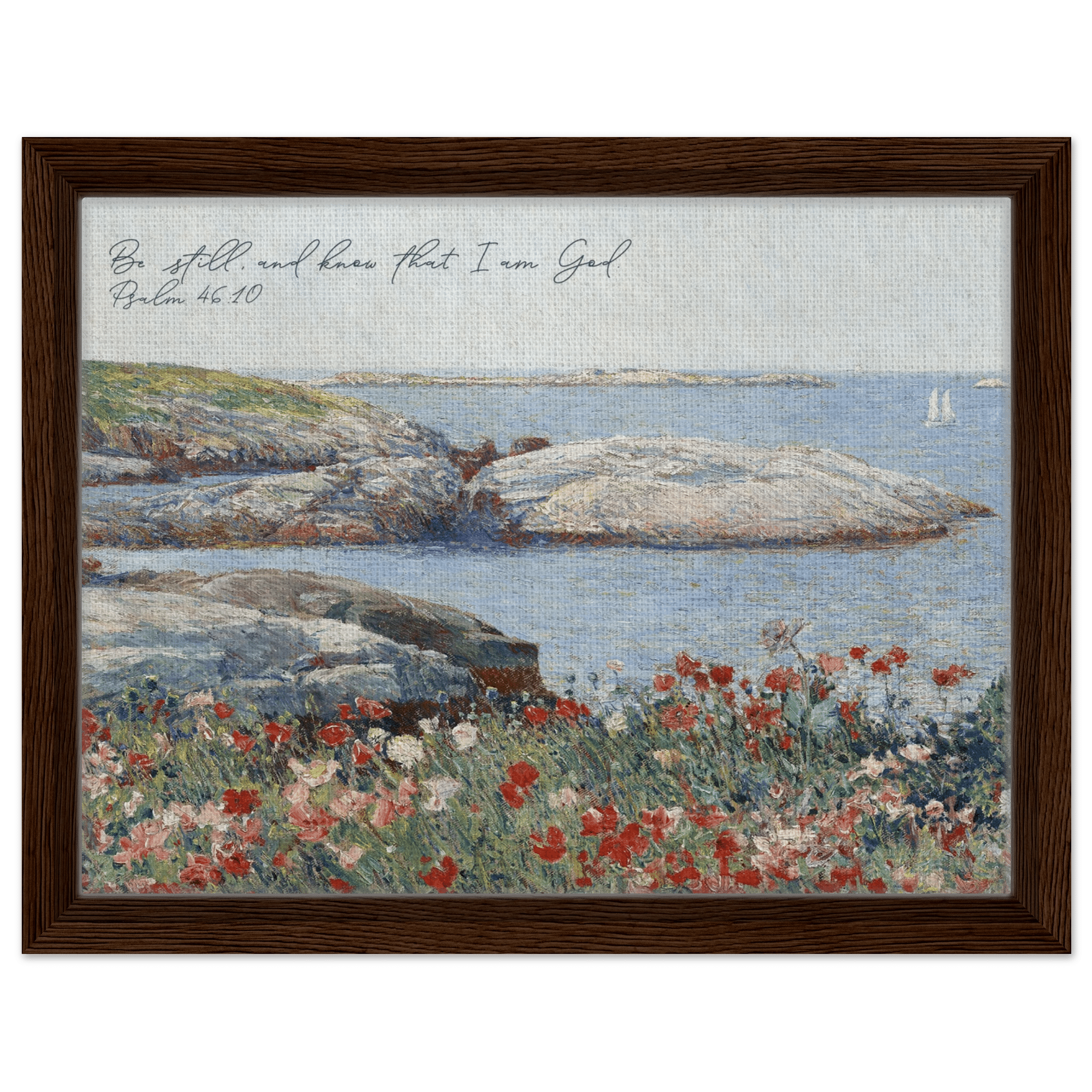 Psalm 46:10 | Framed Canvas - The Christian Art Company