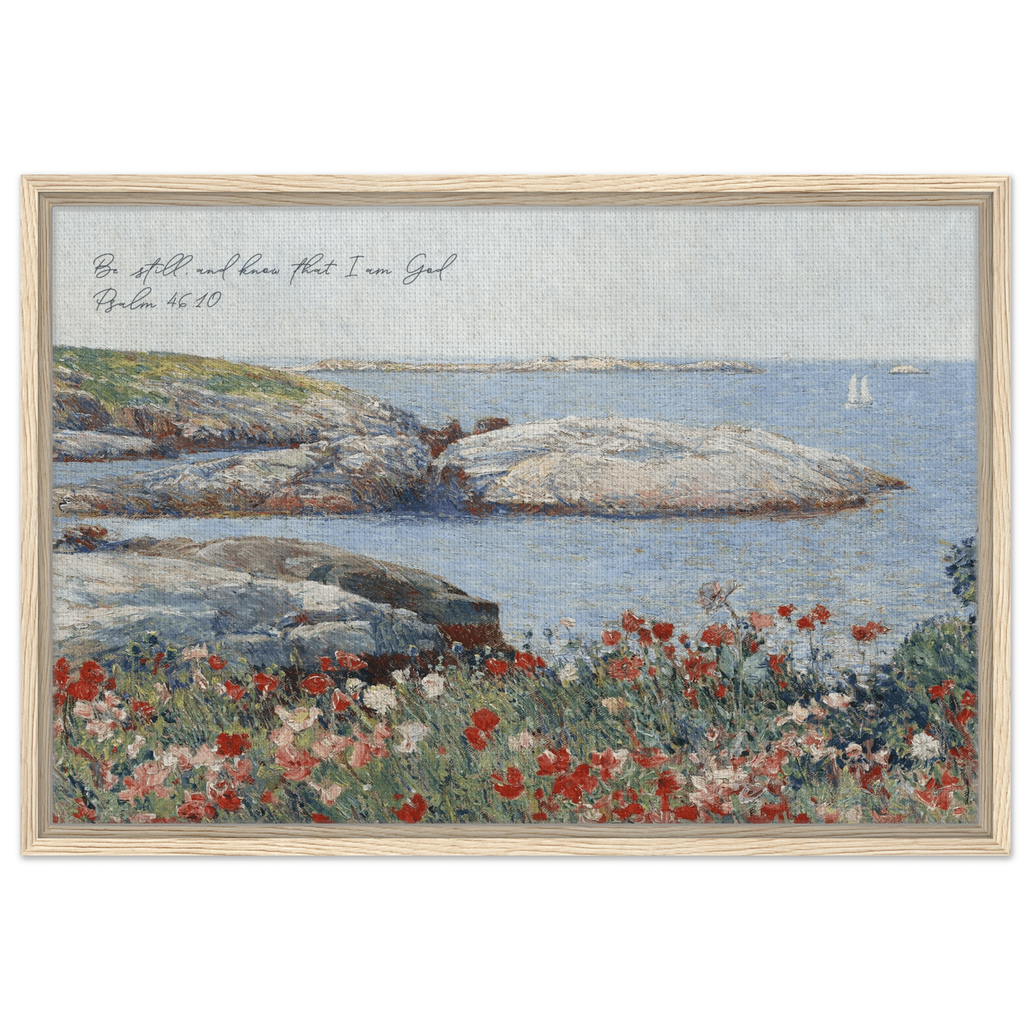 Psalm 46:10 | Framed Canvas - The Christian Art Company