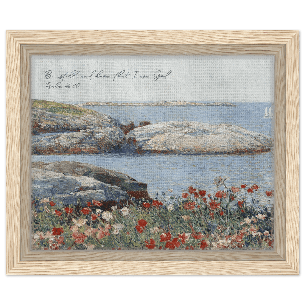 Psalm 46:10 | Framed Canvas - The Christian Art Company