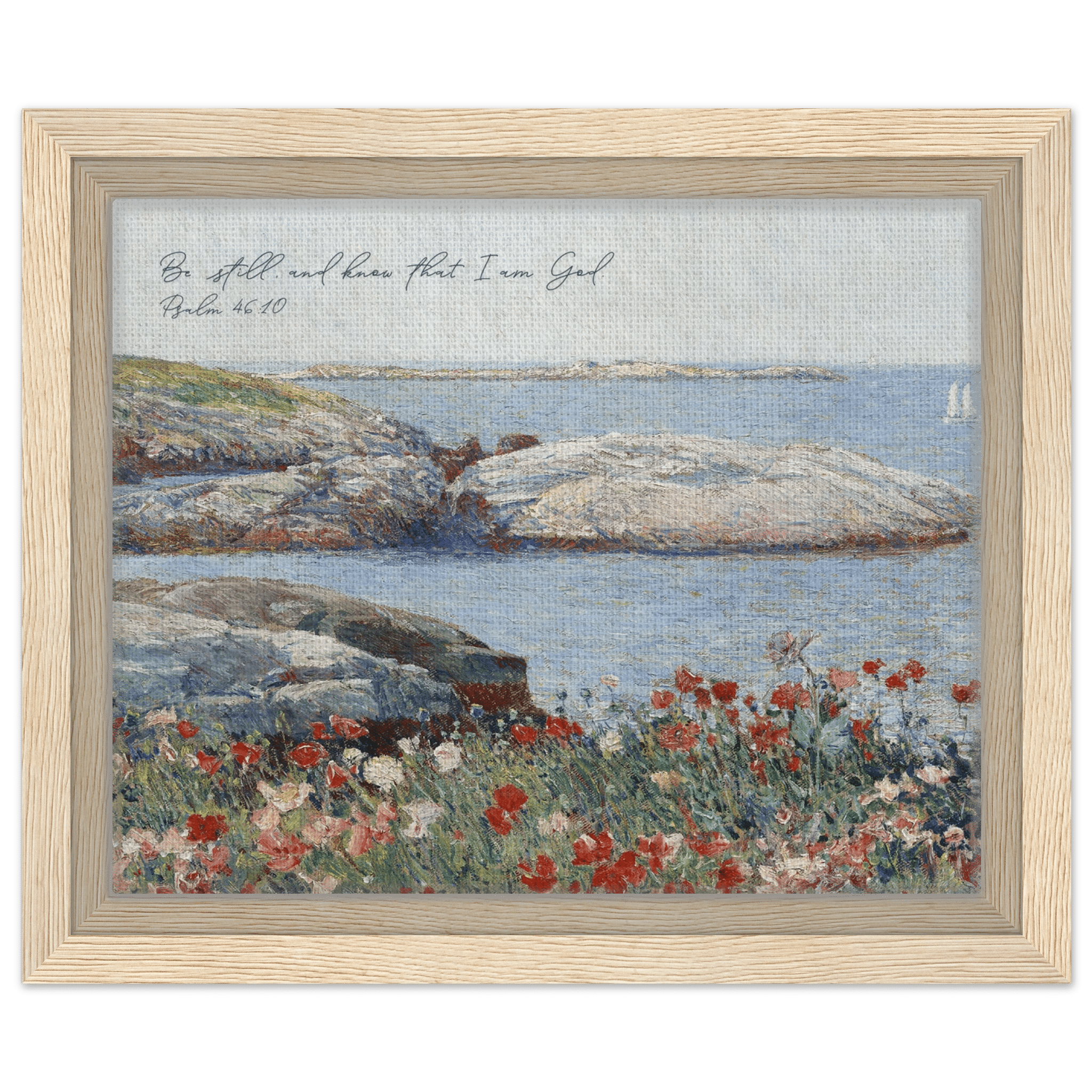 Psalm 46:10 | Framed Canvas - The Christian Art Company