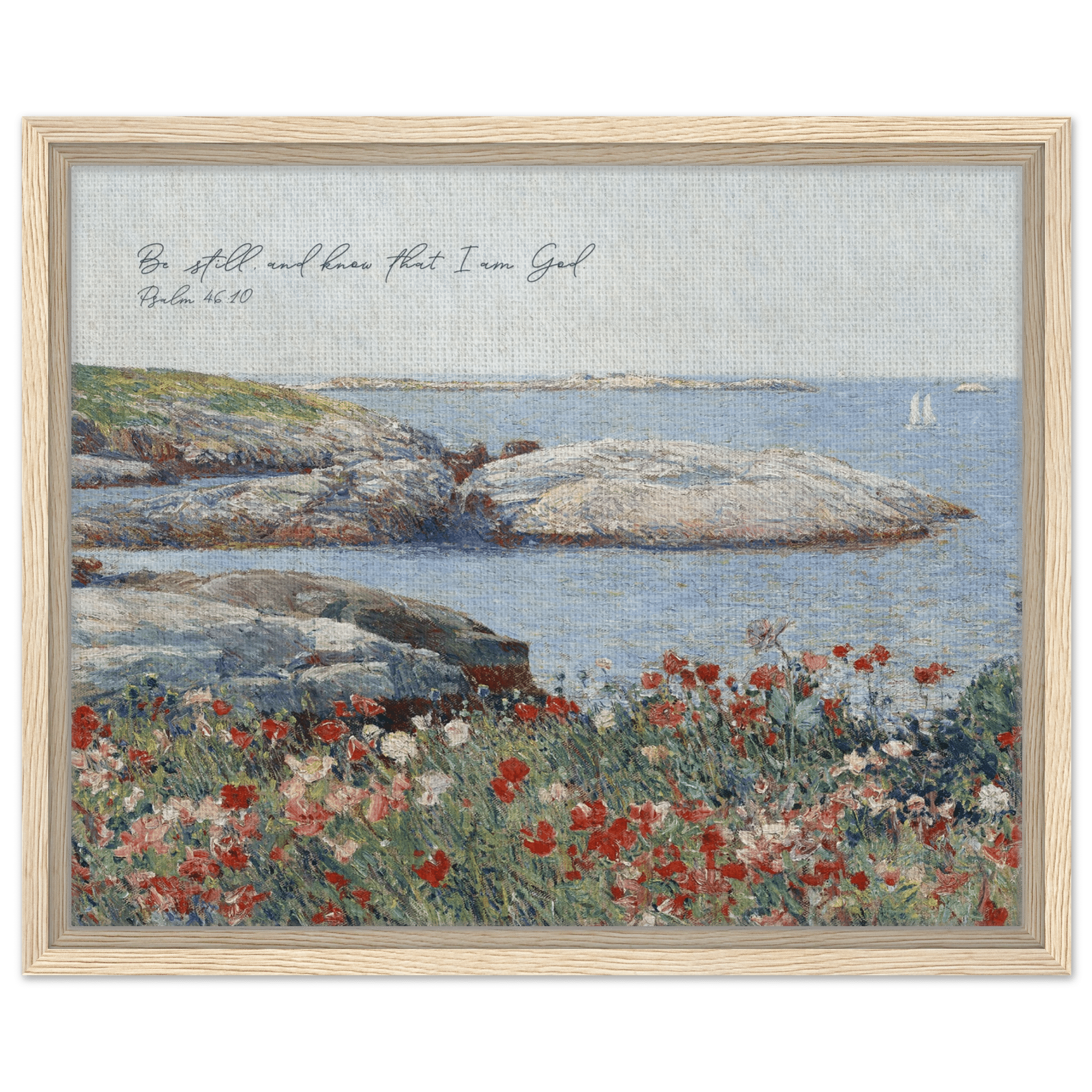 Psalm 46:10 | Framed Canvas - The Christian Art Company