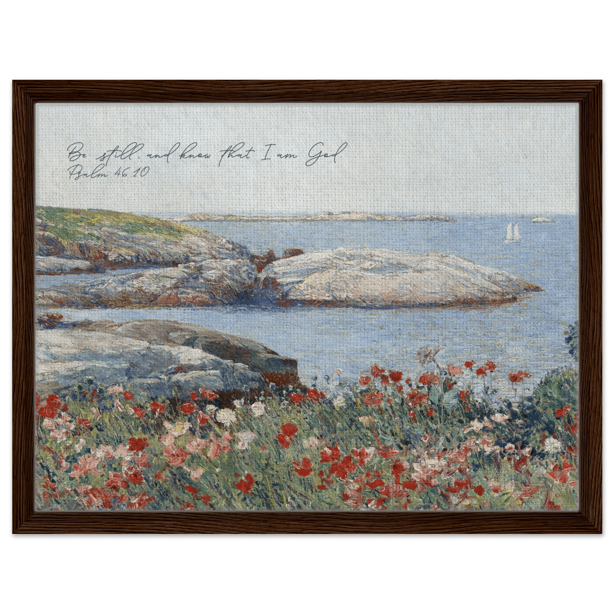 Psalm 46:10 | Framed Canvas - The Christian Art Company
