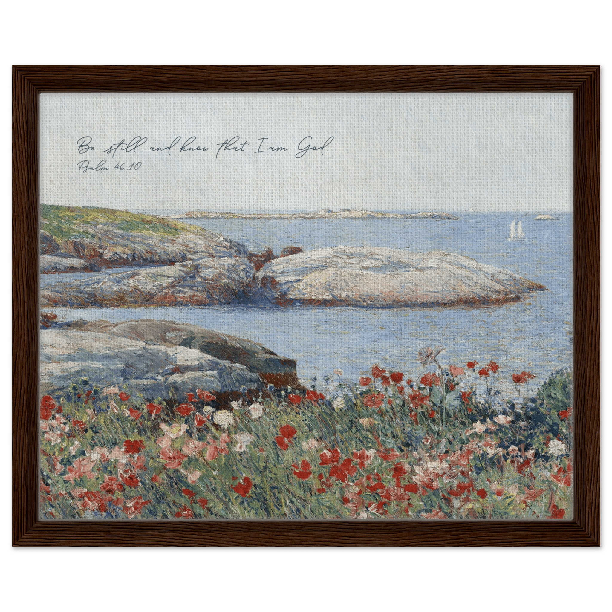 Psalm 46:10 | Framed Canvas - The Christian Art Company
