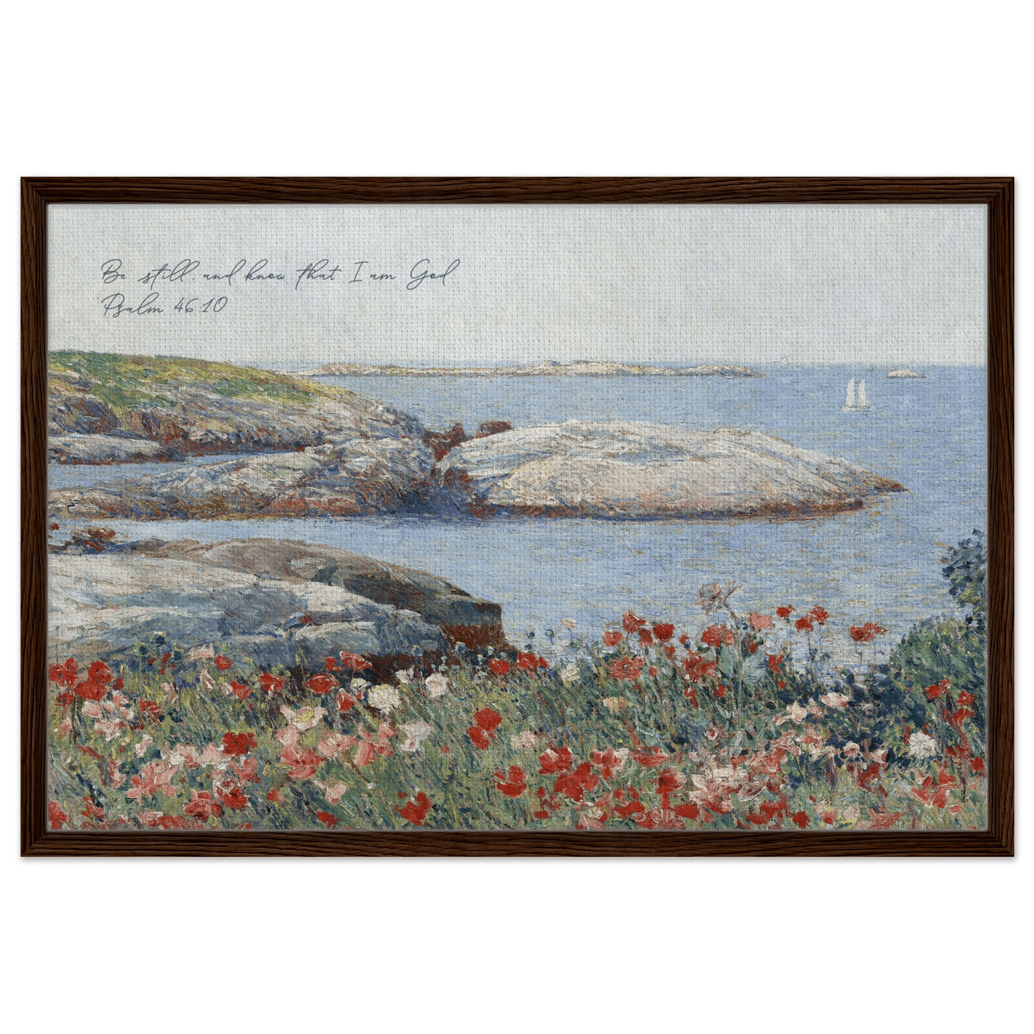 Psalm 46:10 | Framed Canvas - The Christian Art Company