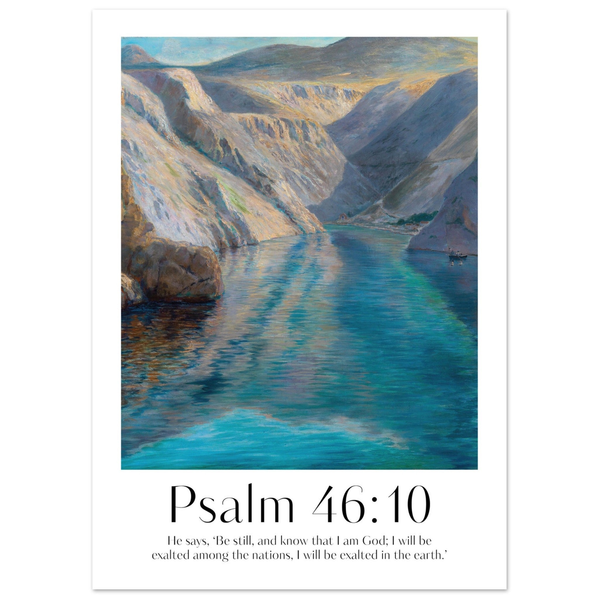 Psalm 46:10 Print - The Christian Art Company