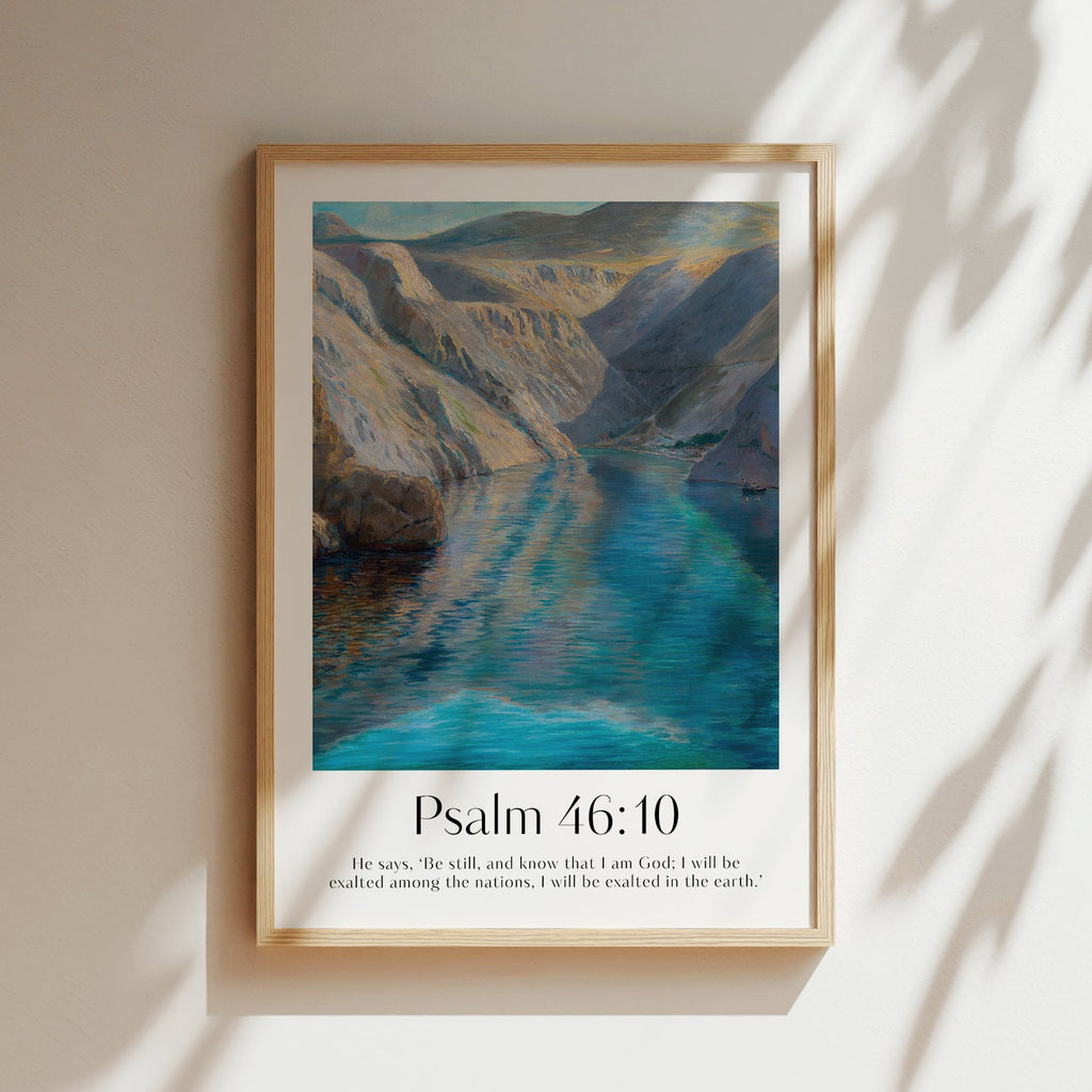 Psalm 46:10 Print - The Christian Art Company