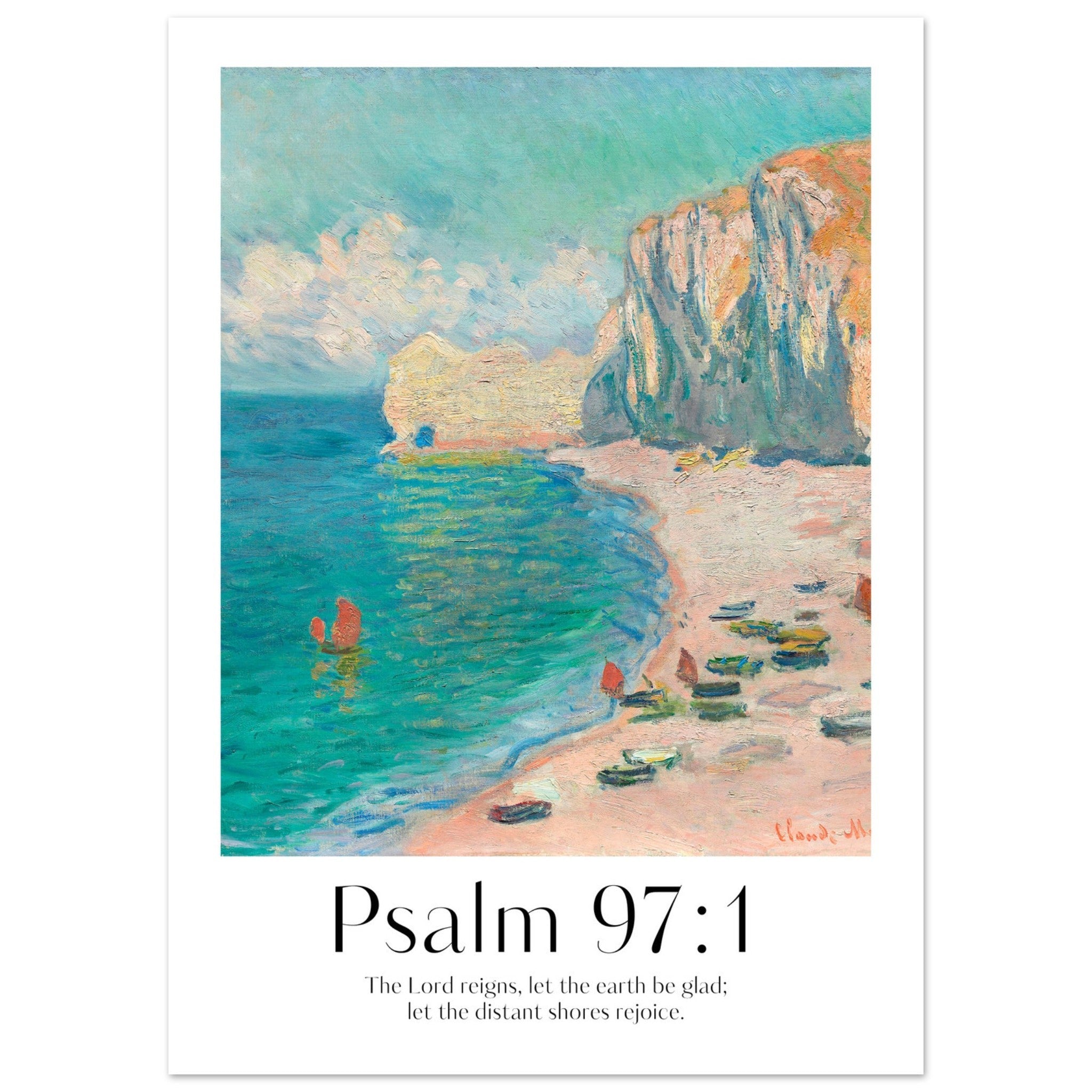 Psalm 97:1 Print - The Christian Art Company