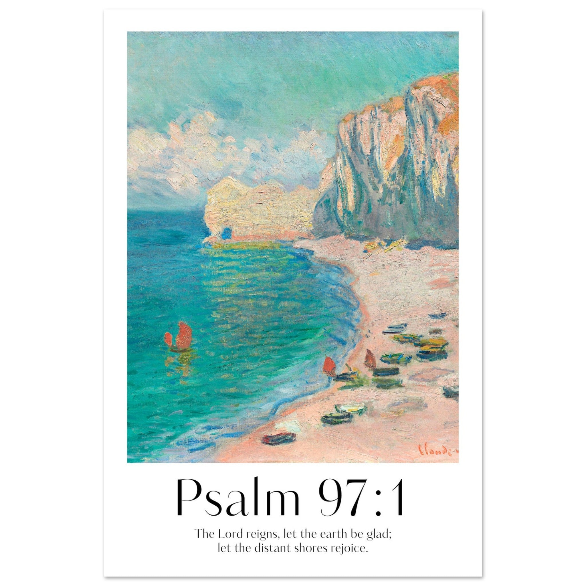 Psalm 97:1 Print - The Christian Art Company