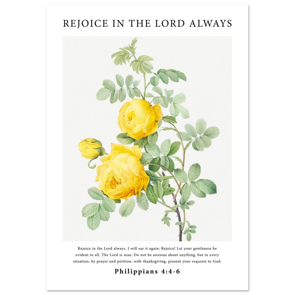 Rejoice In The Lord Always Print - The Christian Art Company