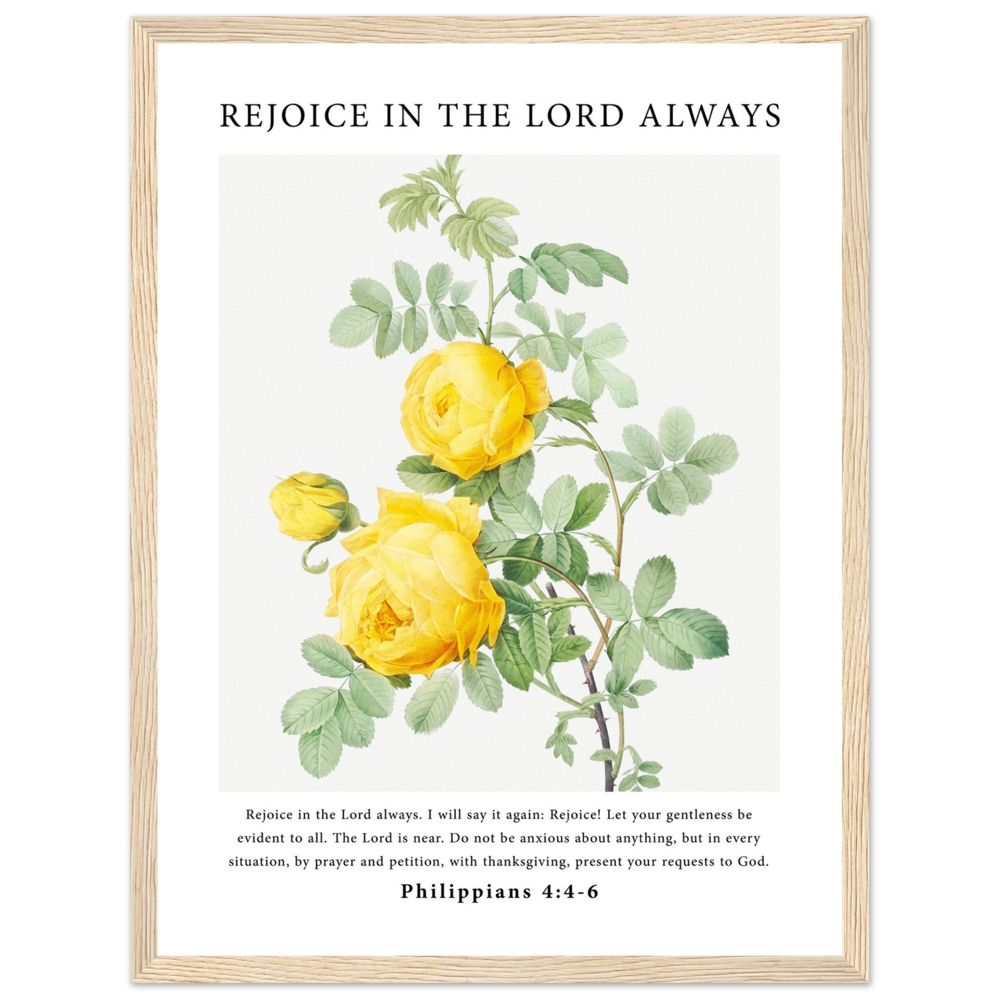 Rejoice In The Lord Always Print - The Christian Art Company