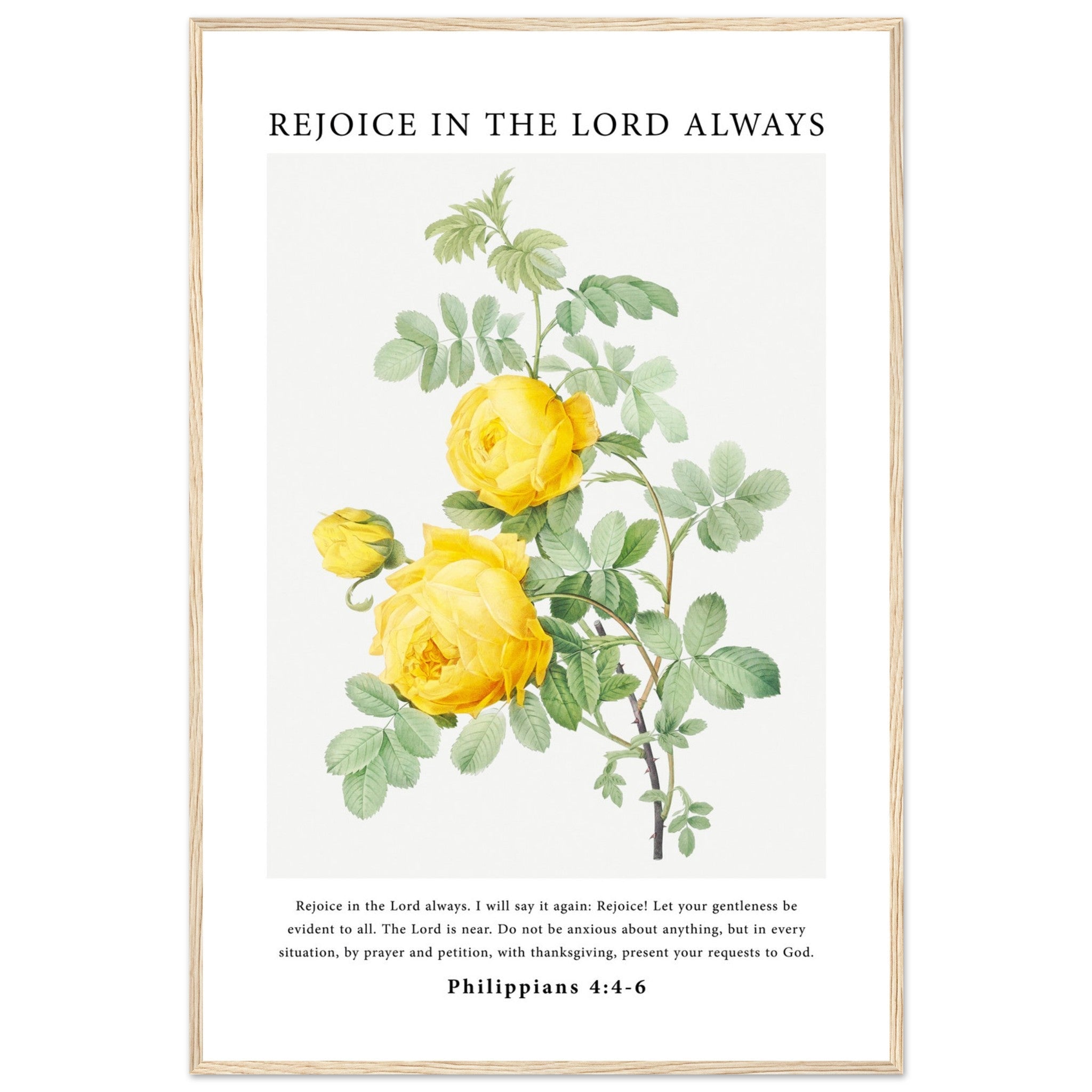 Rejoice In The Lord Always Print - The Christian Art Company