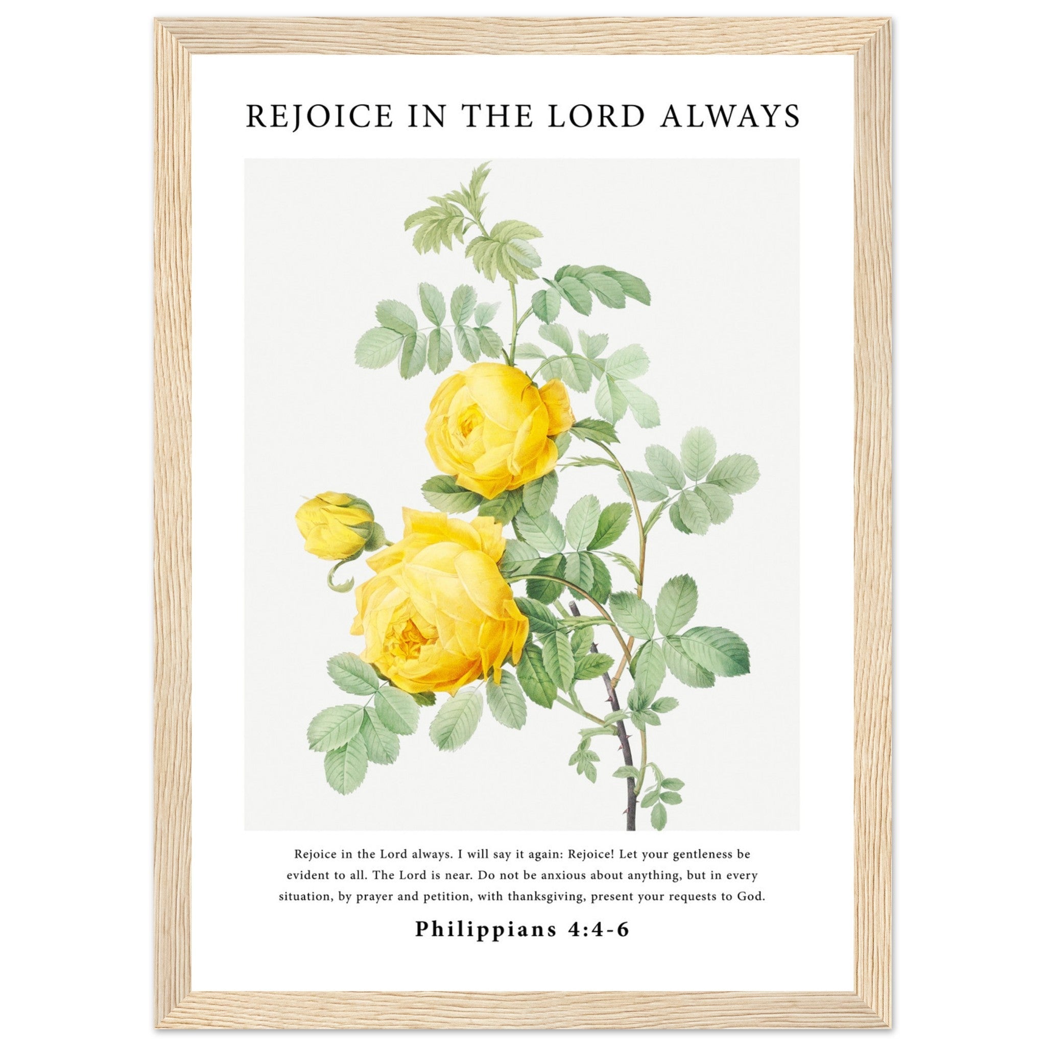 Rejoice In The Lord Always Print - The Christian Art Company