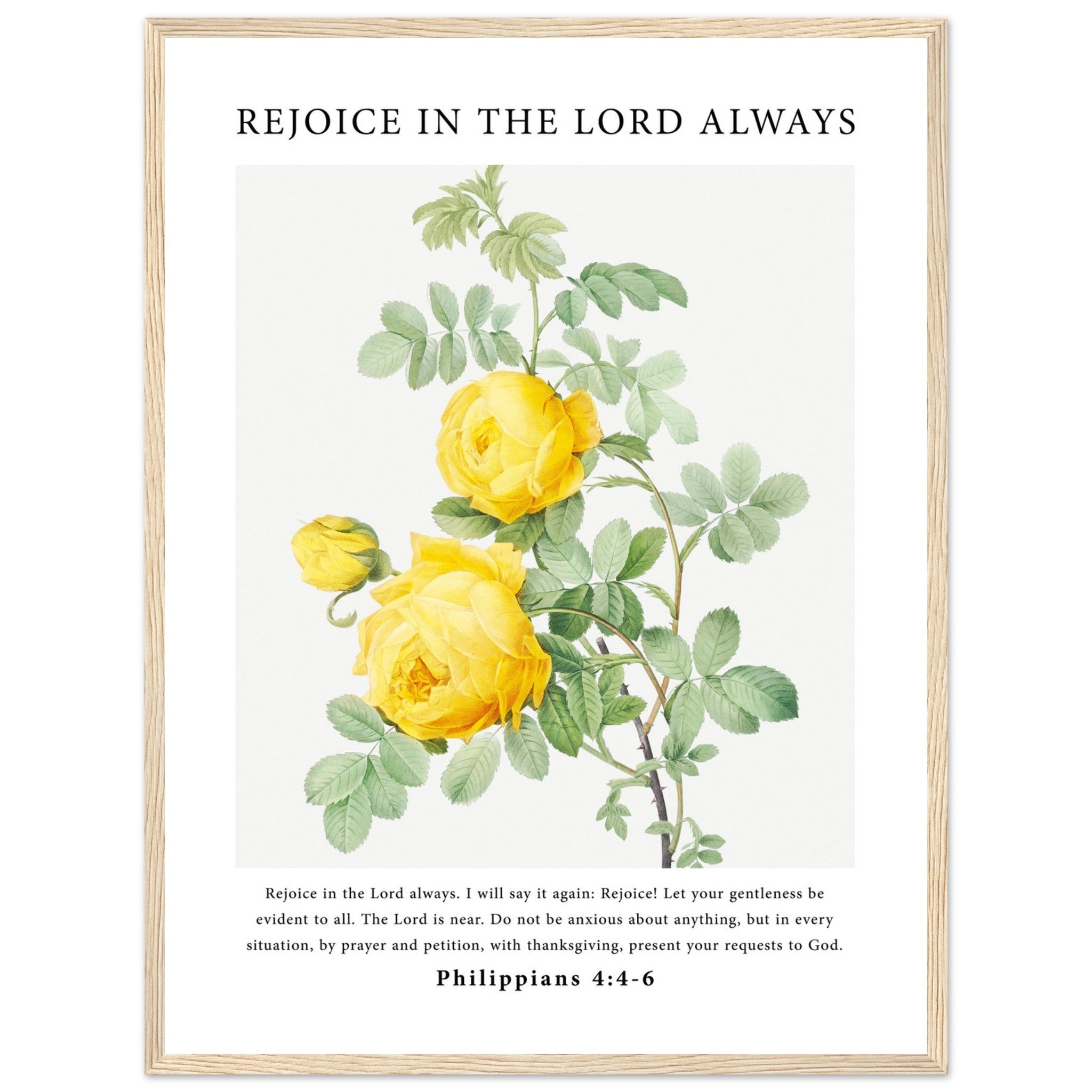 Rejoice In The Lord Always Print - The Christian Art Company