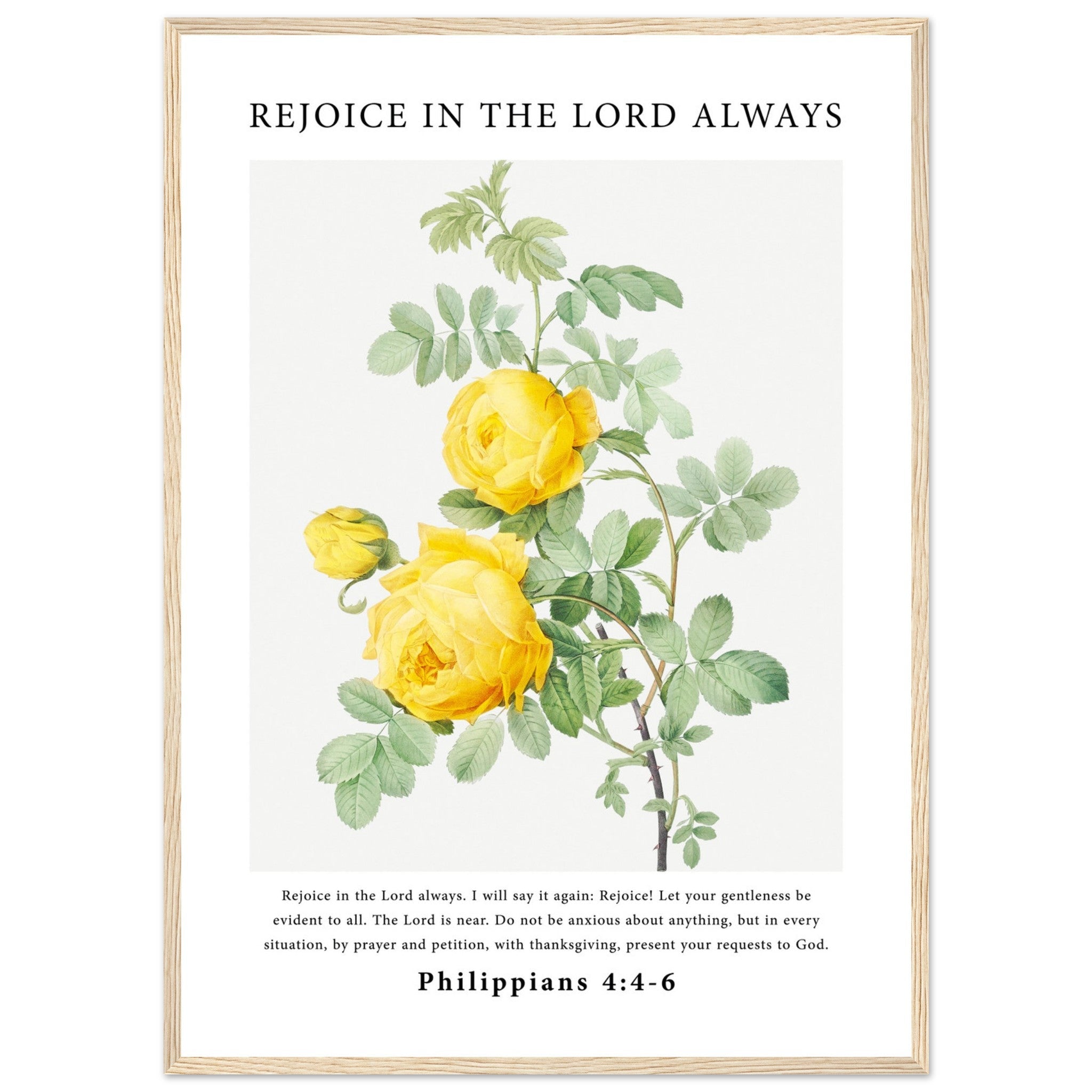 Rejoice In The Lord Always Print - The Christian Art Company