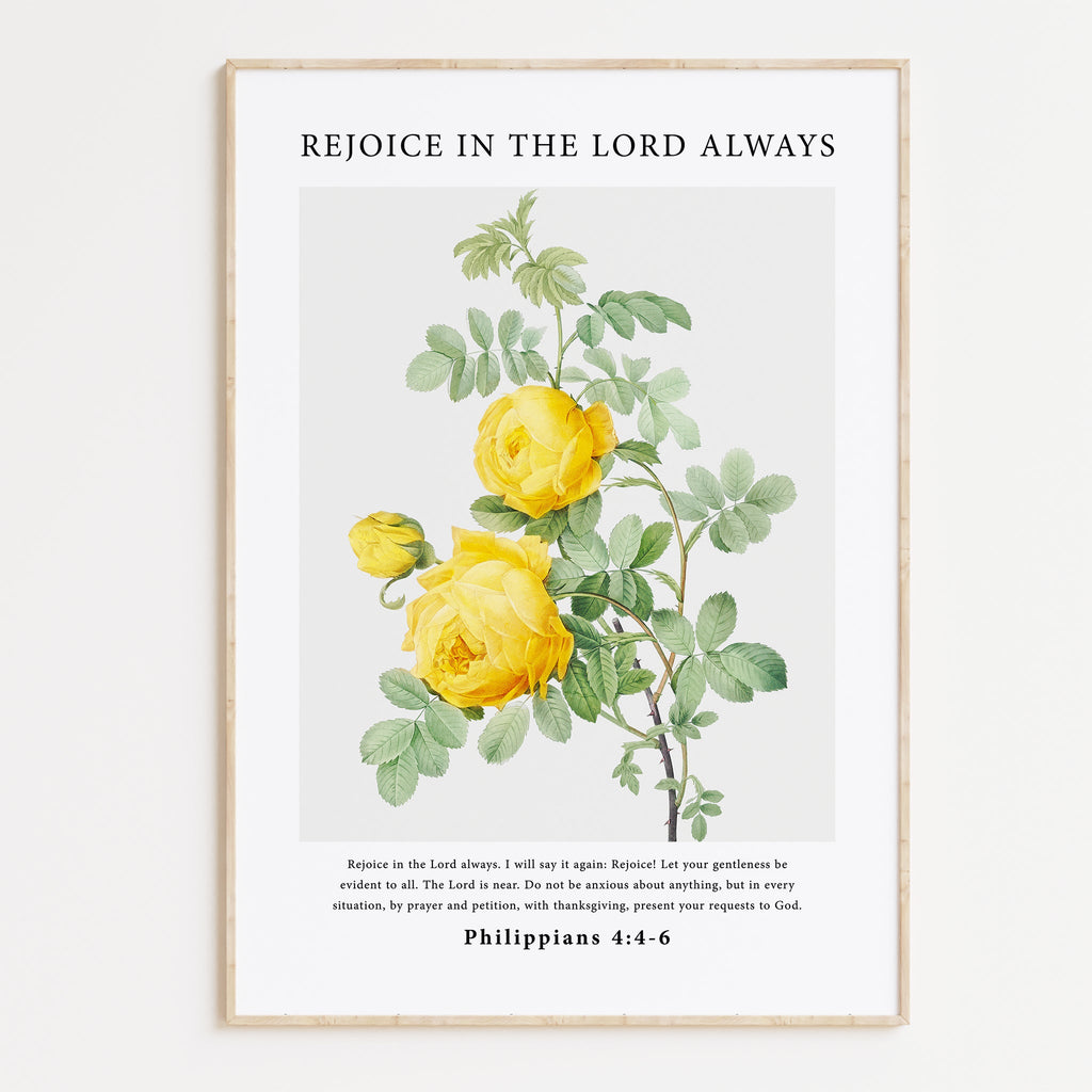 Rejoice In The Lord Always Print - The Christian Art Company