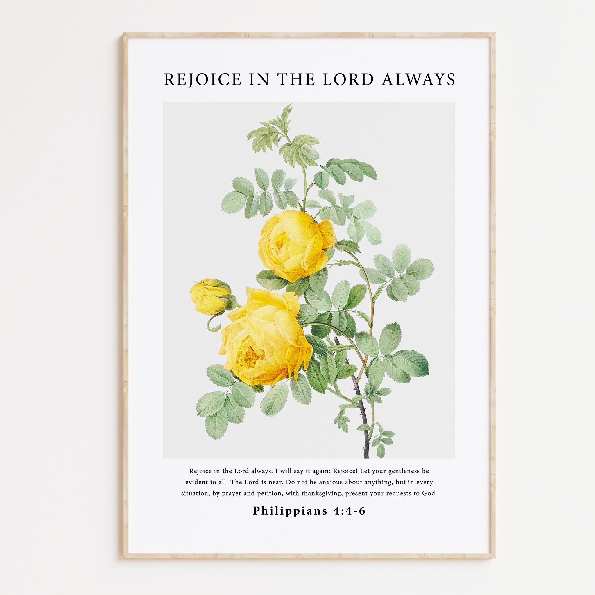 Rejoice In The Lord Always Print - The Christian Art Company