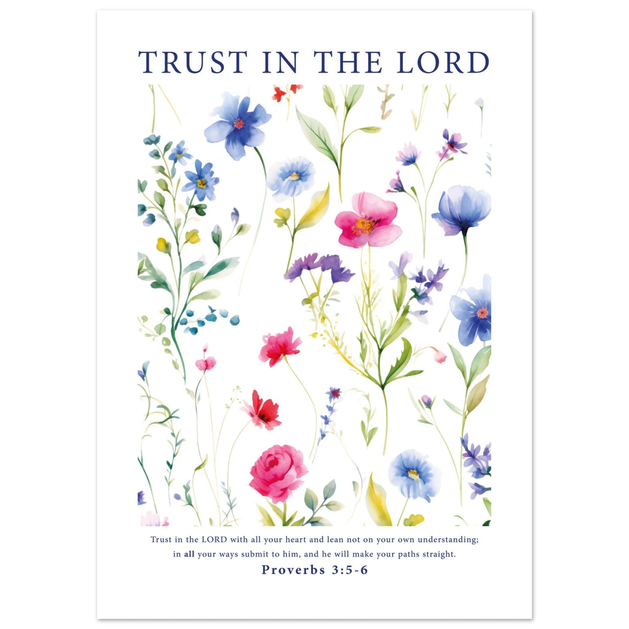 'Trust In The Lord' Print - The Christian Art Company