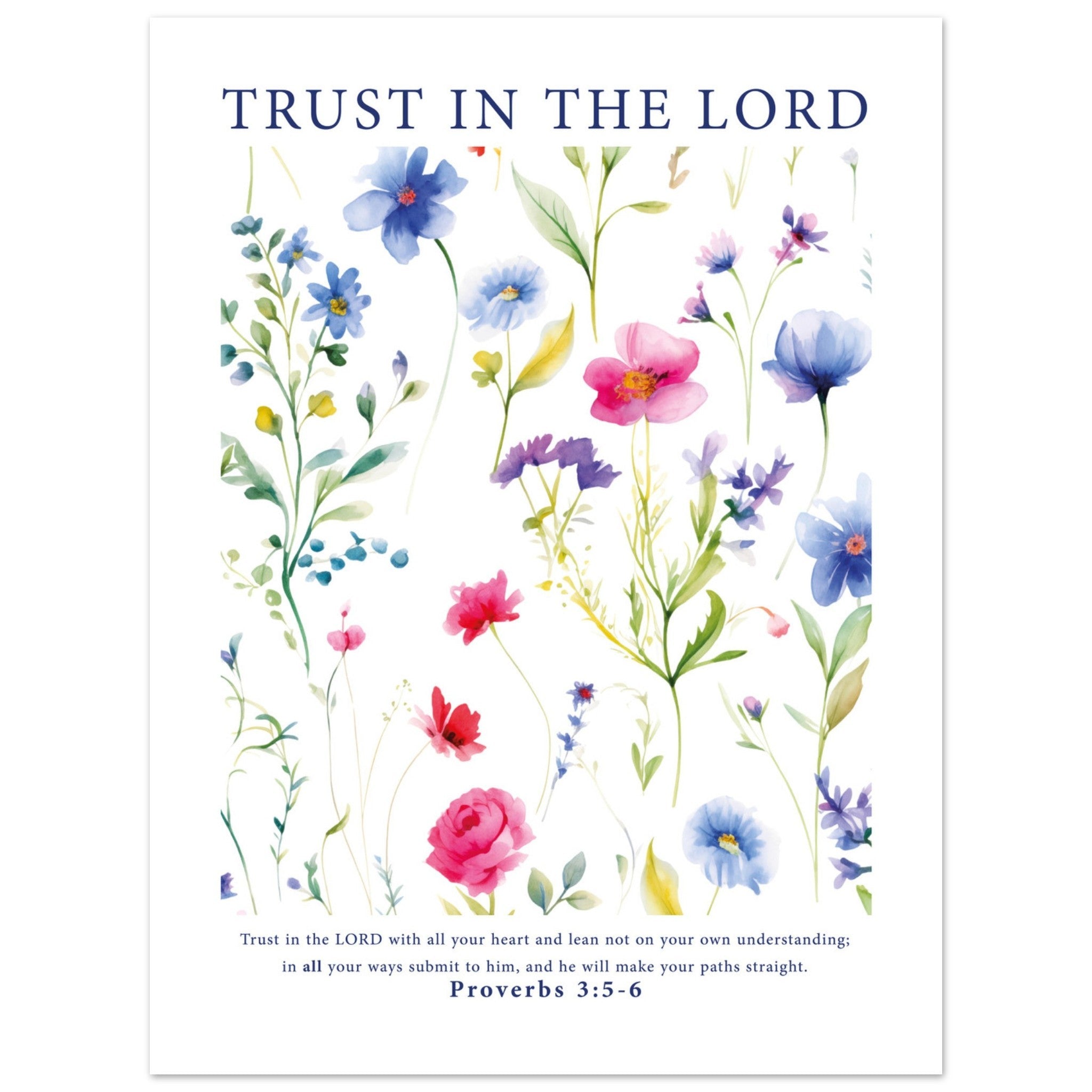 'Trust In The Lord' Print - The Christian Art Company