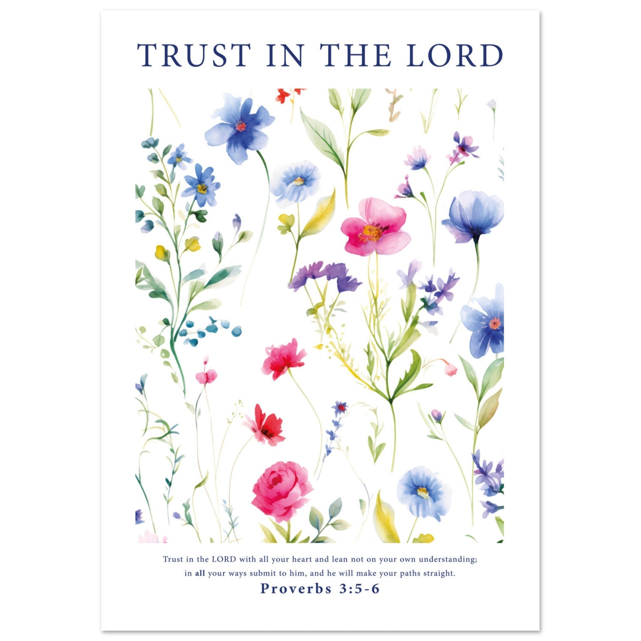 'Trust In The Lord' Print - The Christian Art Company