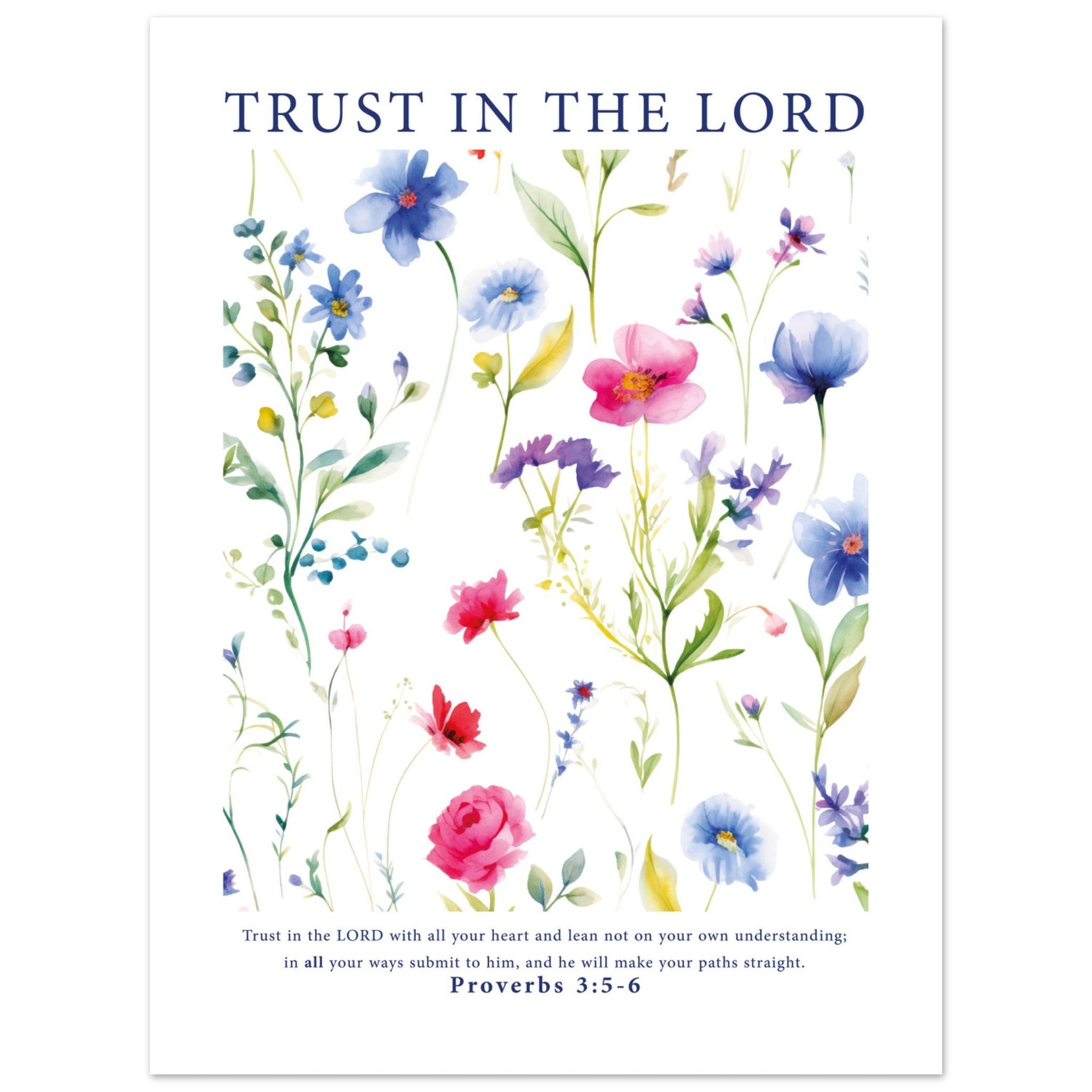 'Trust In The Lord' Print - The Christian Art Company